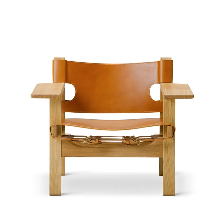 Den spanske stol fåtölj - Läder cognac-oljad ek - Fredericia Furniture
