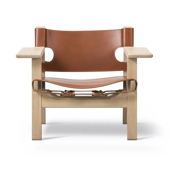 Den spanske stol fåtölj - Läder cognac-såpad ek - Fredericia Furniture