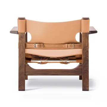 Den spanske stol fåtölj - Läder natur-oljad valnöt - Fredericia Furniture