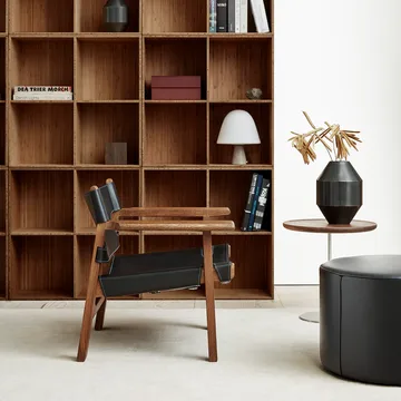 Den spanske stol fåtölj - Läder natur-svartlackad ek - Fredericia Furniture