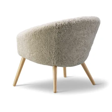 Ditzel loungefåtölj fårskinn - Moonlight-oak - Fredericia Furniture