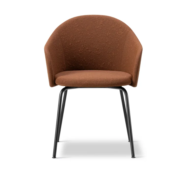 Gomo Armchair karmstol tube base - Myr 362-black - Fredericia Furniture