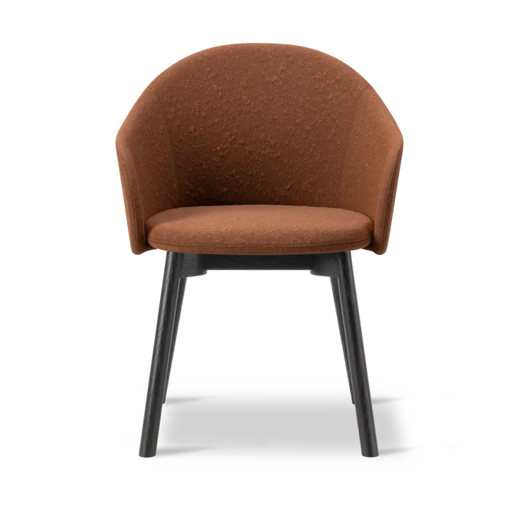 Gomo Armchair karmstol wood base - Myr 362-svartlackerad ek - Fredericia Furniture