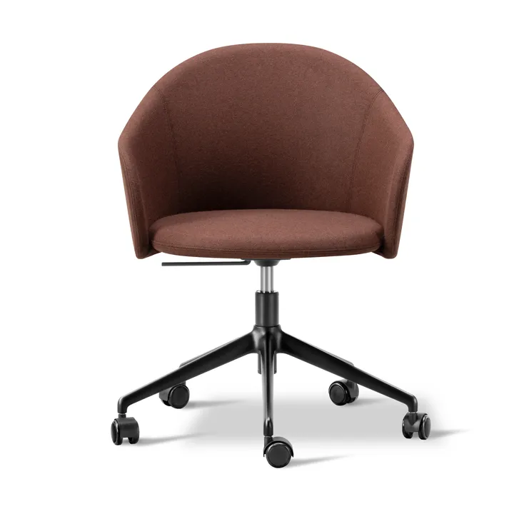 Gomo Armchair kontorsstol swivel base 5-star - Blazer CUZ4D Dunalk-black - Fredericia Furniture