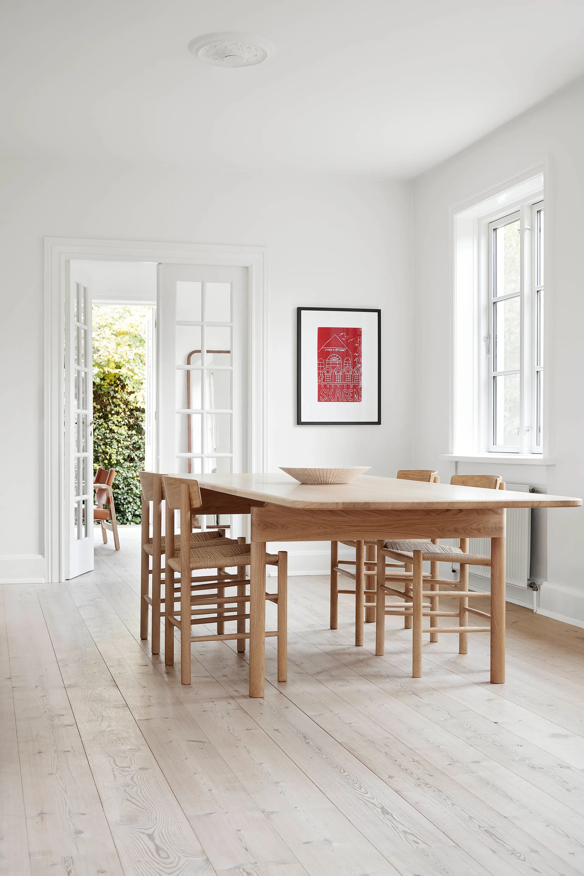 J39 stol, Ljus oljad ek-flätad natur, 2-pack Fredericia Furniture