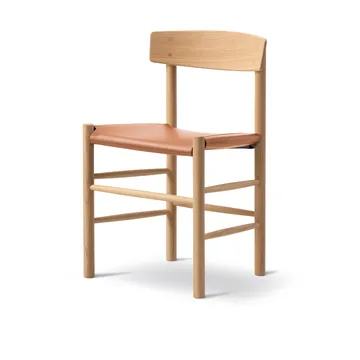 J39 stol - Ljusoljad ek-läder Omni 307 Cognac - Fredericia Furniture