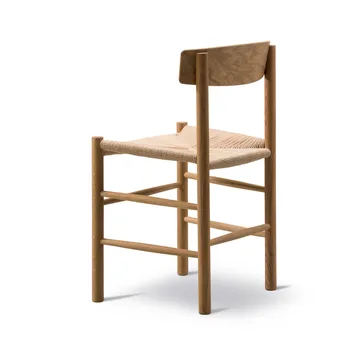 J39 stol, Oljad ek-flätad natur, 2-pack - Fredericia Furniture