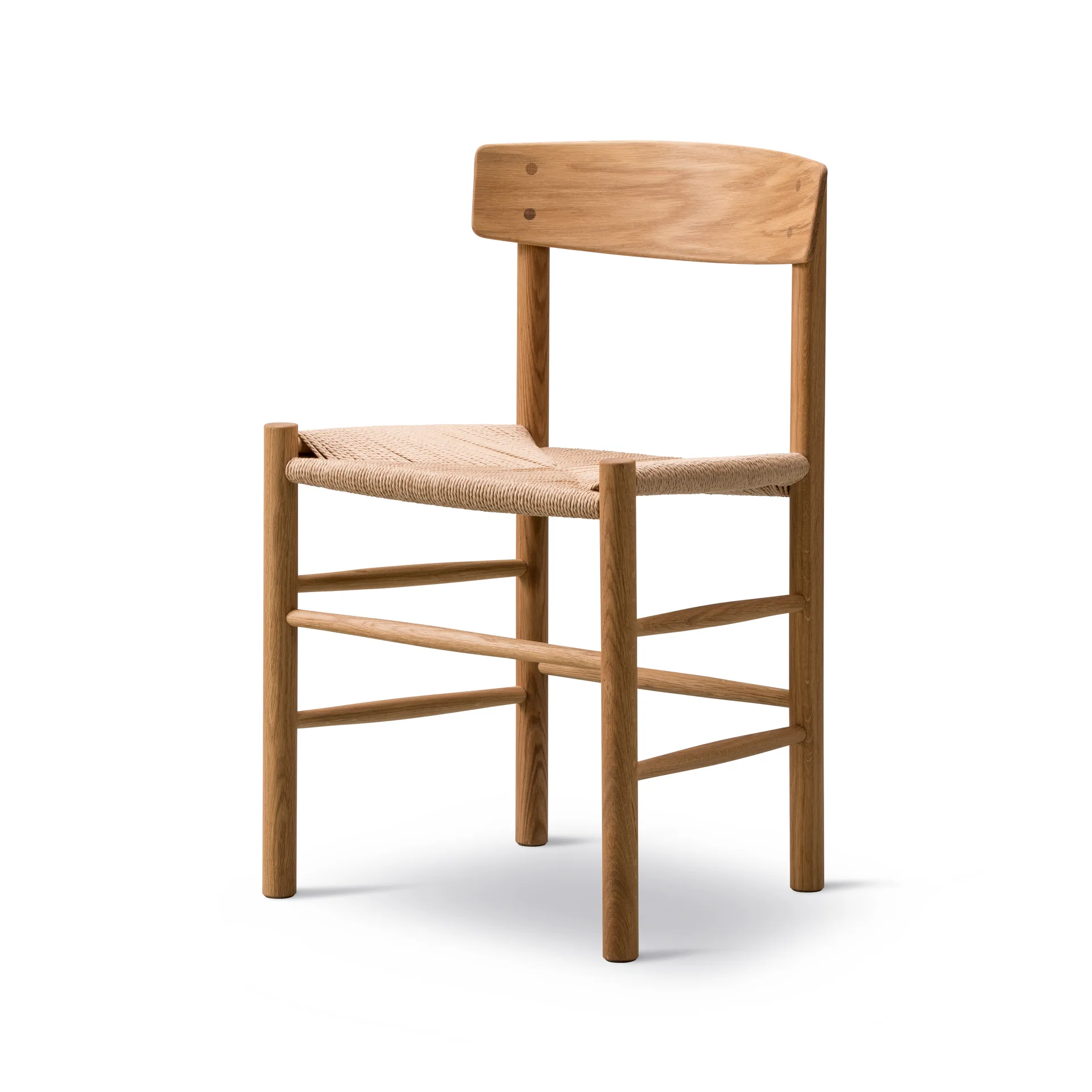 J39 stol, Oljad ek-flätad natur, 6-pack Fredericia Furniture