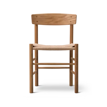 J39 stol - Oljad ek-flätad natur - Fredericia Furniture