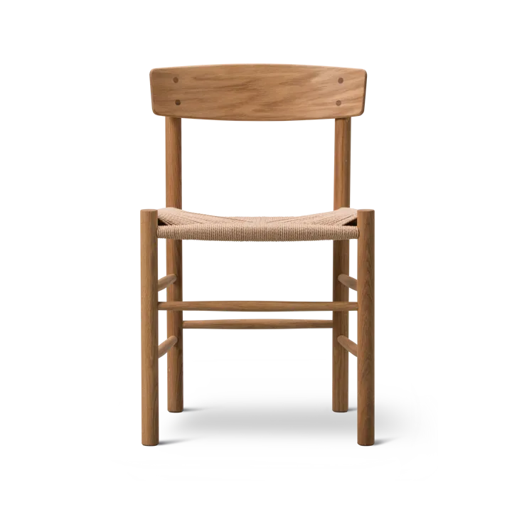 J39 stol - Oljad ek-flätad natur - Fredericia Furniture