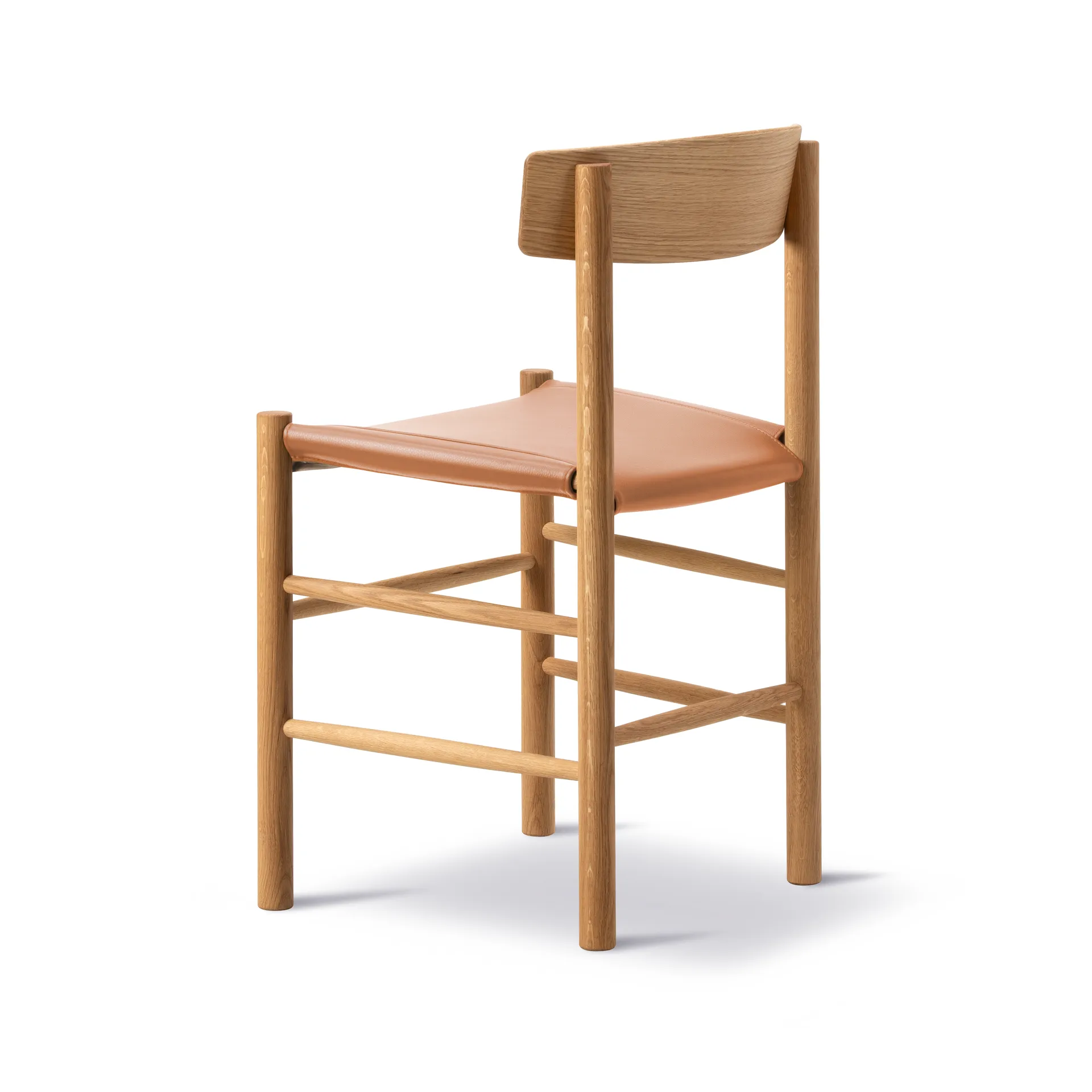 J39 stol, Oljad ek-läder Omni 307 cognac Fredericia Furniture