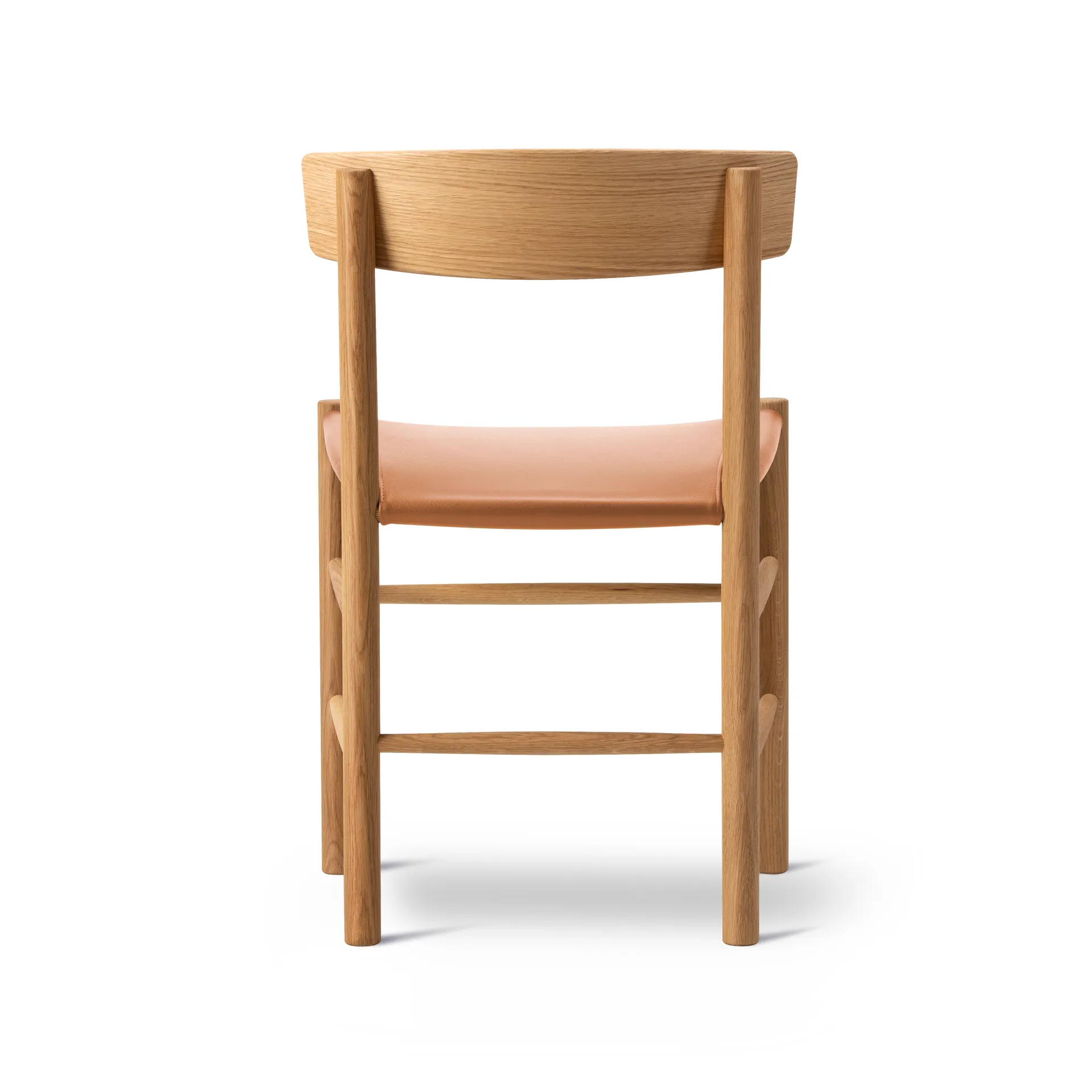 J39 stol, Oljad ek-läder Omni 307 cognac Fredericia Furniture