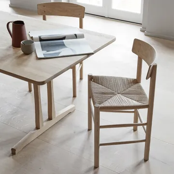J39 stol - Såpad ek-flätad natur - Fredericia Furniture