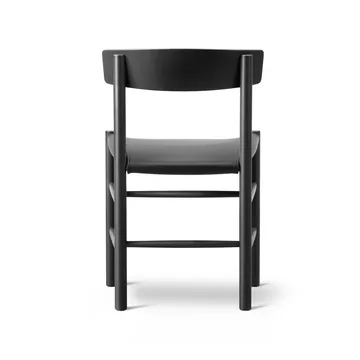 J39 stol - Svartlackerad bok-läder Omni 301 svart - Fredericia Furniture