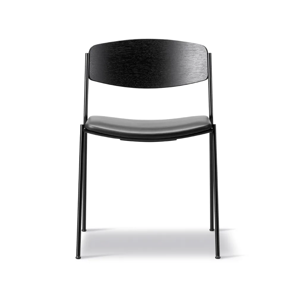 Lynderup 3081 stol, Läder omni 301-svart Fredericia Furniture
