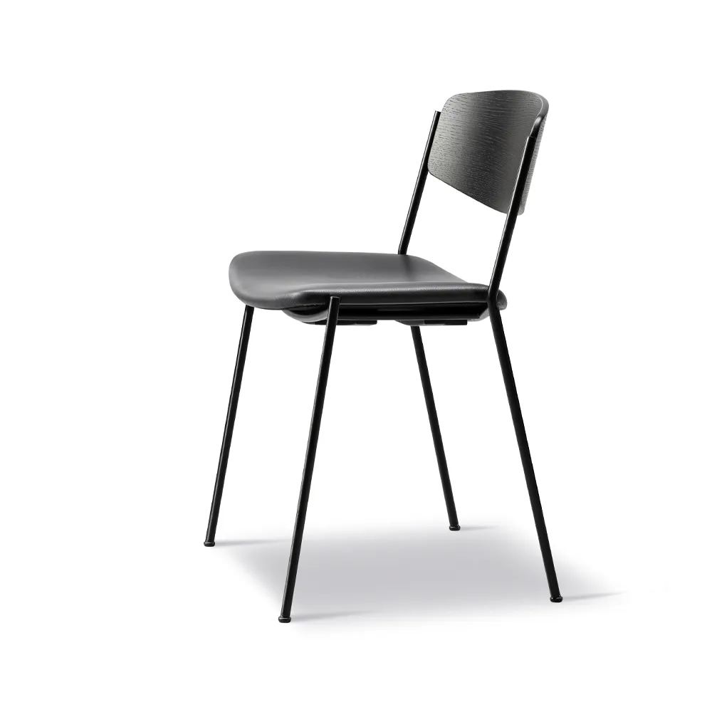 Lynderup 3081 stol, Läder omni 301-svart Fredericia Furniture
