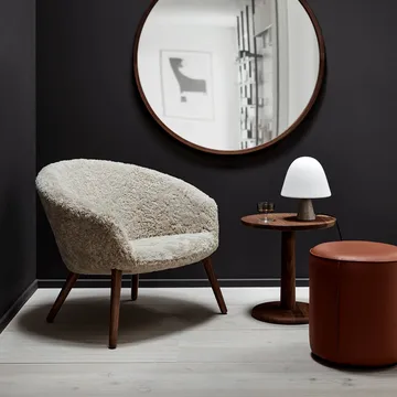 Meadow bordslampa - Opal- dark atlantico limestone - Fredericia Furniture