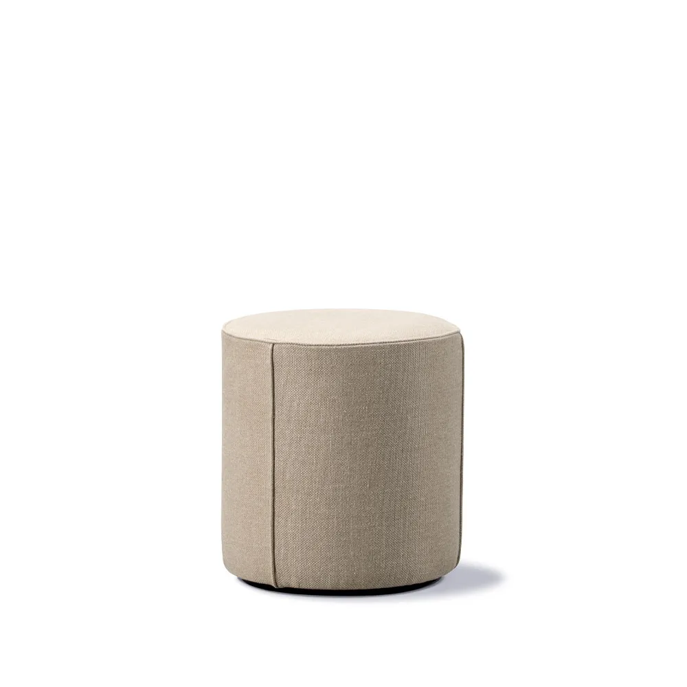 Mono sittpuff, Grand linen beige, Ø39 cm Fredericia Furniture