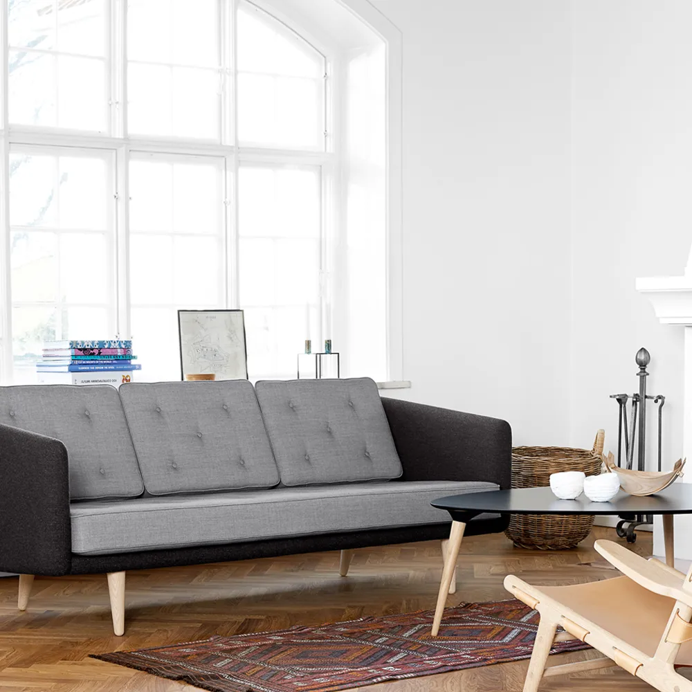No 1 soffa 3-sits, Remix 173-remix 123-ekben Fredericia Furniture