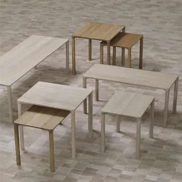 Piloti 6725 sidobord - Rökt ek-höjd 35 cm - Fredericia Furniture
