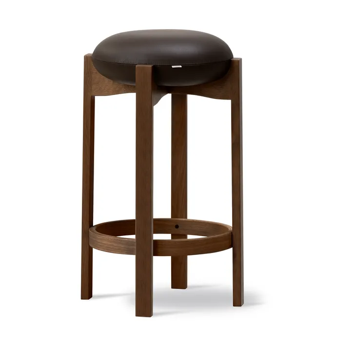 Pioneer pall hög - Primo 86-1-rökbetsad lackad ek - Fredericia Furniture