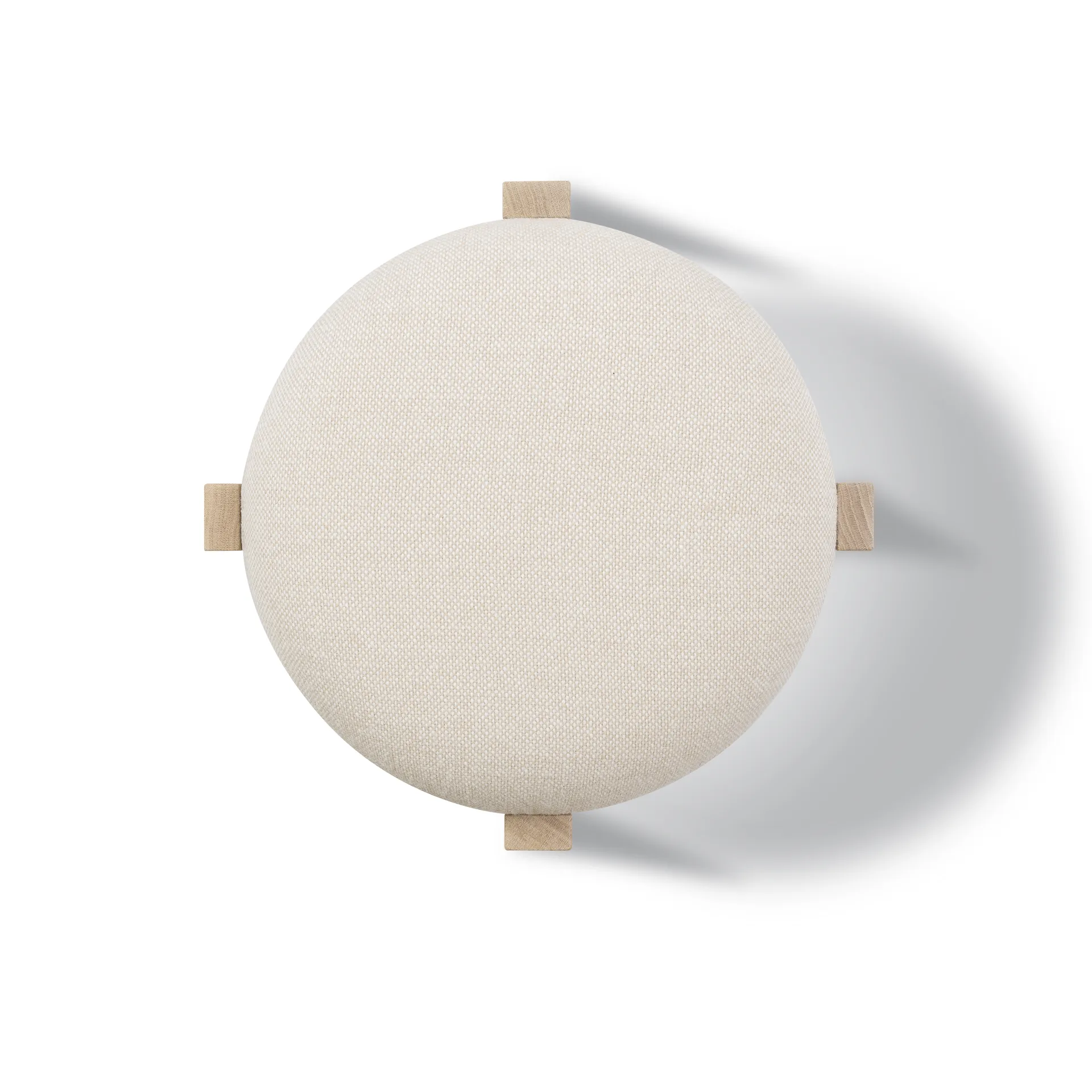 Pioneer rund pall låg, Hallingdal 200-lackad ek Fredericia Furniture