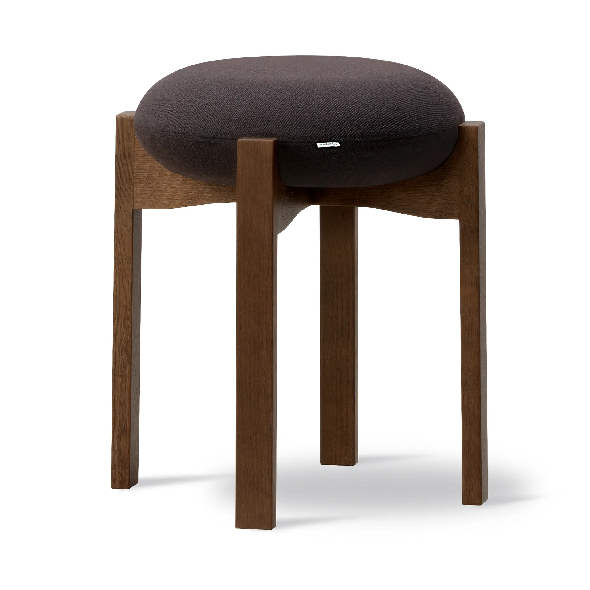 Pioneer rund pall låg, Vidar 386-rökbetsad lackad ek Fredericia Furniture