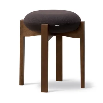 Pioneer rund pall låg - Vidar 386-rökbetsad lackad ek - Fredericia Furniture