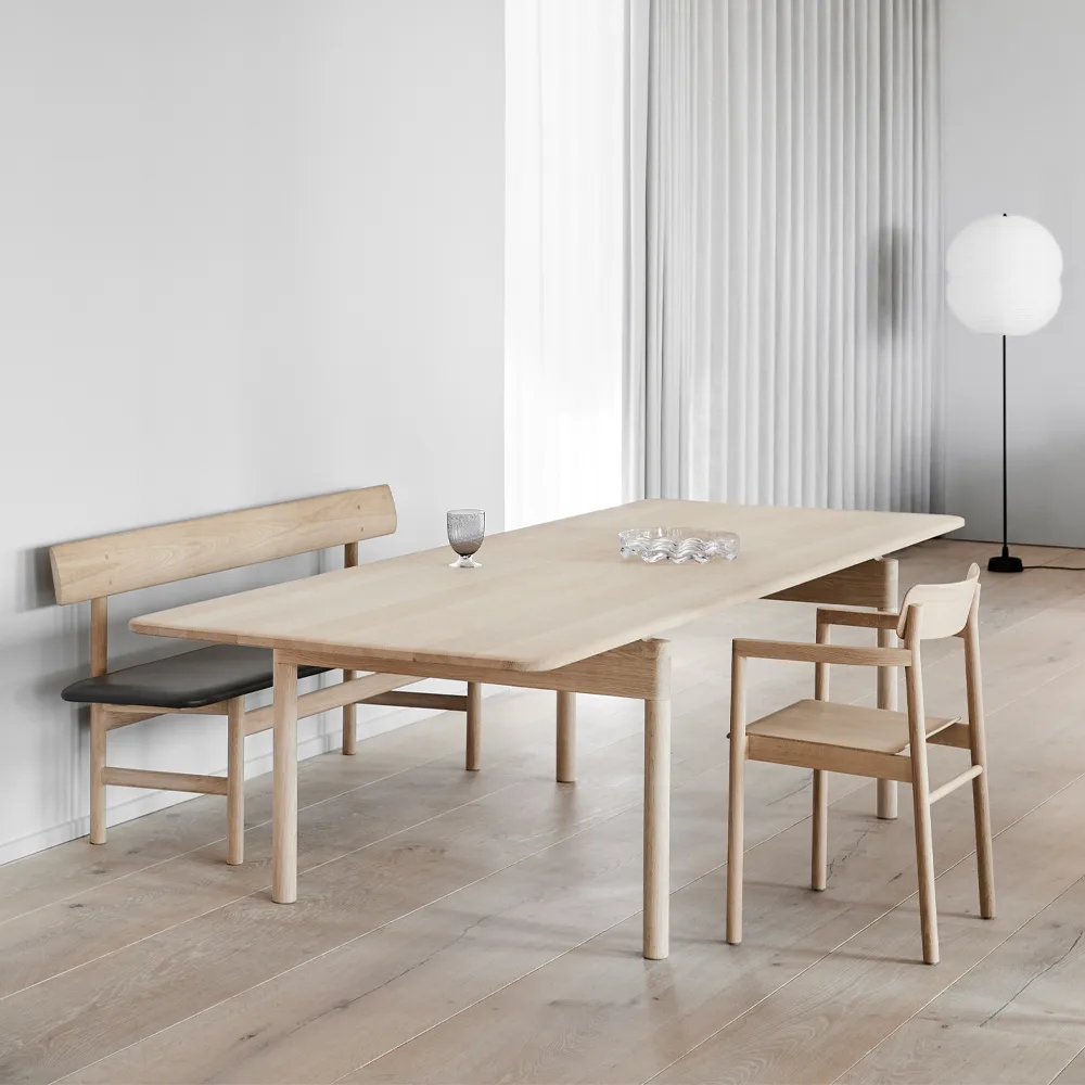 Post 6442 matbord, Ljusoljad ek, 100x320 cm Fredericia Furniture