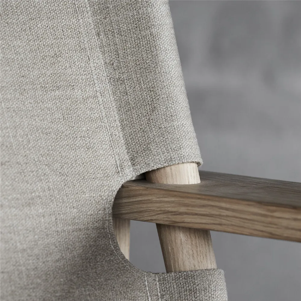 The Canvas Chair fåtölj, Canvas svart-svartlackad ek Fredericia Furniture