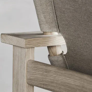 The Canvas Chair fåtölj - Canvas svart-svartlackad ek - Fredericia Furniture