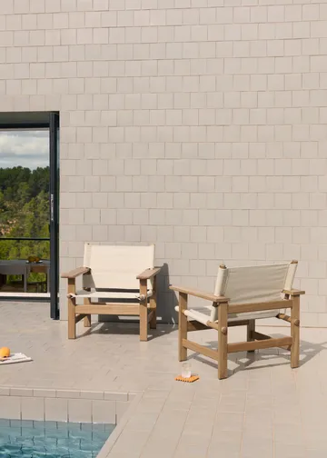 The Canvas Chair outdoor fåtölj - Teak-performance canvas - Fredericia Furniture