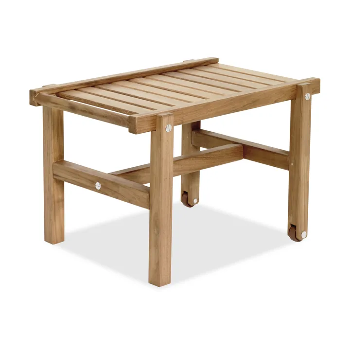 49 rullbord - Teak, 48x45 cm - Fri Form