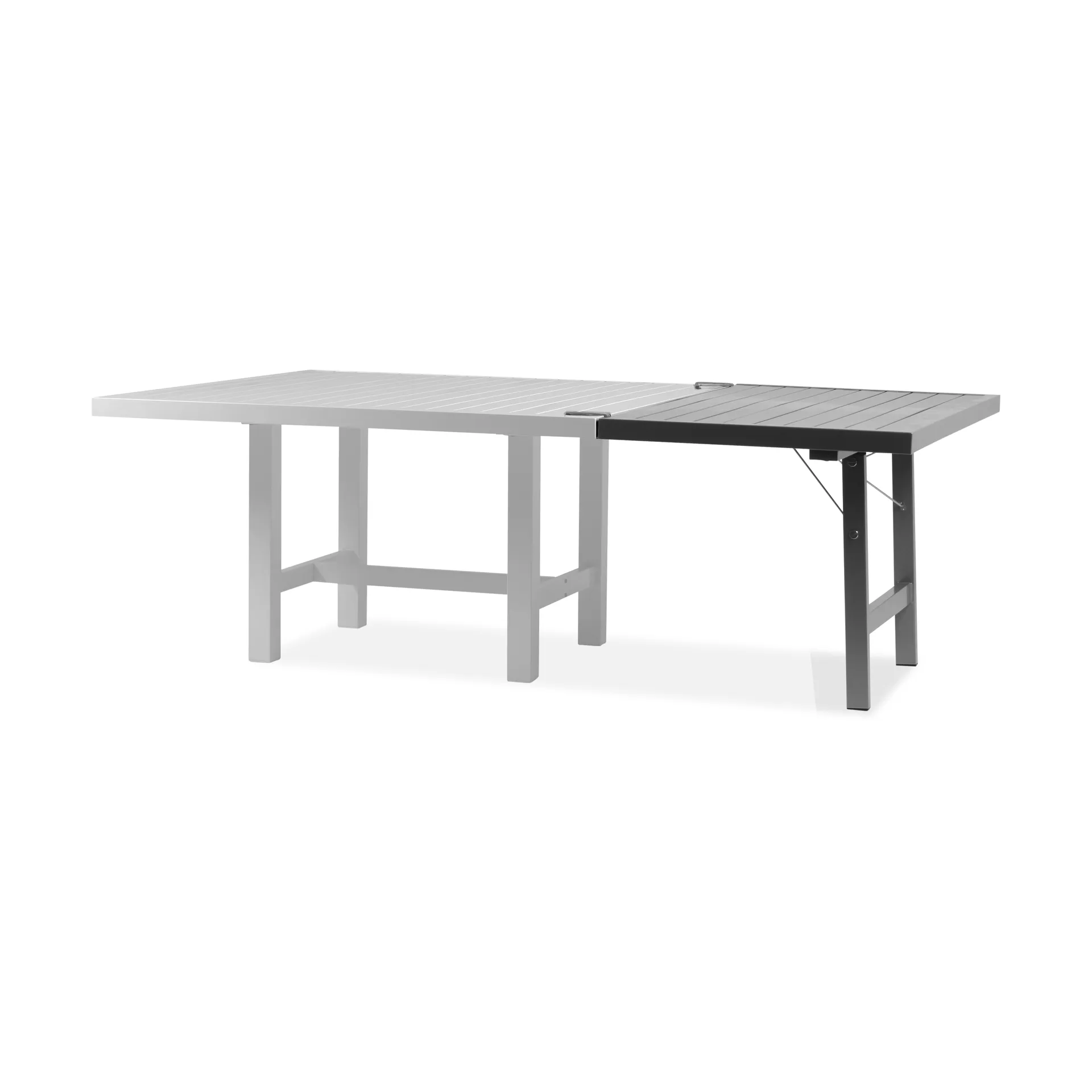 68 tilläggsskiva med ben, Grey, H: 66 cm Fri Form