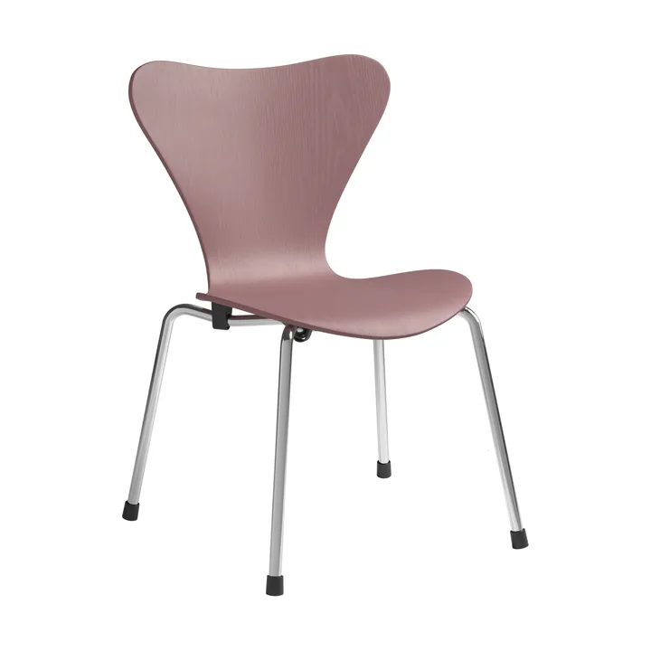 3177 Sjuan barnstol - Wild rose färgad ask-krom - Fritz Hansen