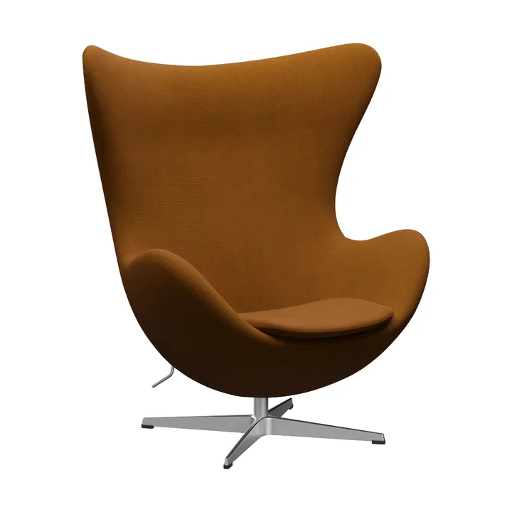 Ägget 3316 fåtölj - Canvas 2 Dark Beige 0424 -steel - Fritz Hansen