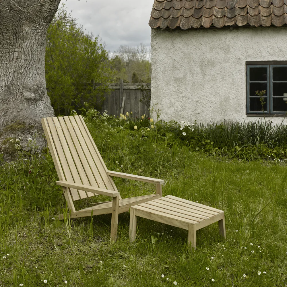 Between Lines däckstol, teak Fritz Hansen