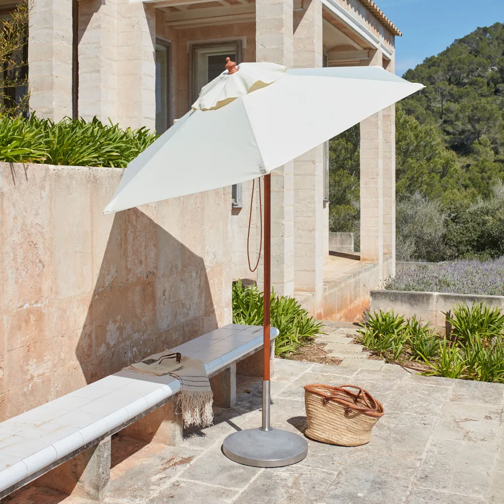 Capri parasollfot, concrete/stainless steel, 50kg Fritz Hansen