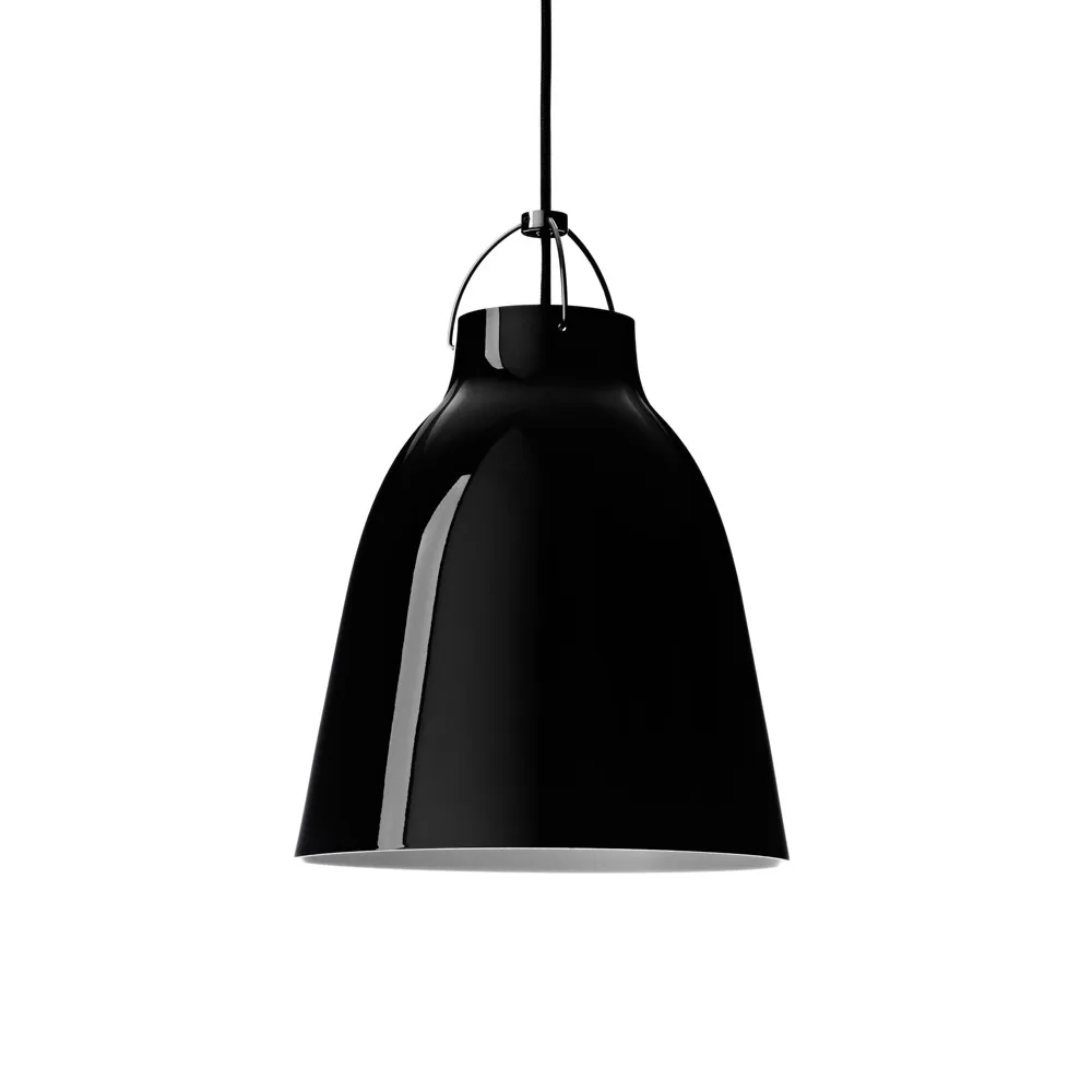 Caravaggio 2 pendel, Svart-svart textilsladd Fritz Hansen