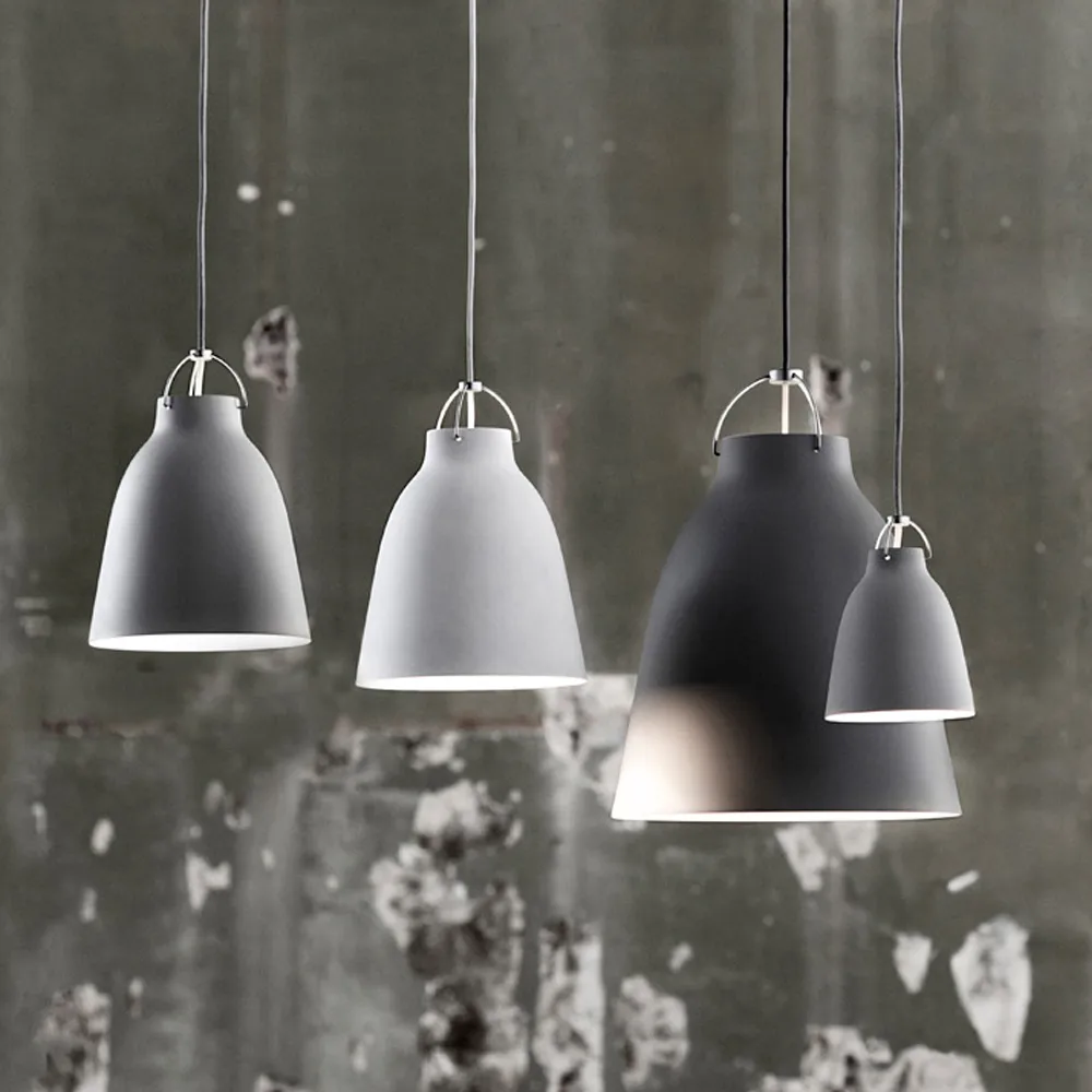 Caravaggio 2 pendel, Svart-svart textilsladd Fritz Hansen