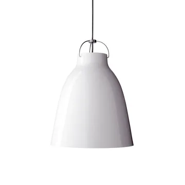 Caravaggio 2 pendel - Vit blank-grå textilsladd - Fritz Hansen