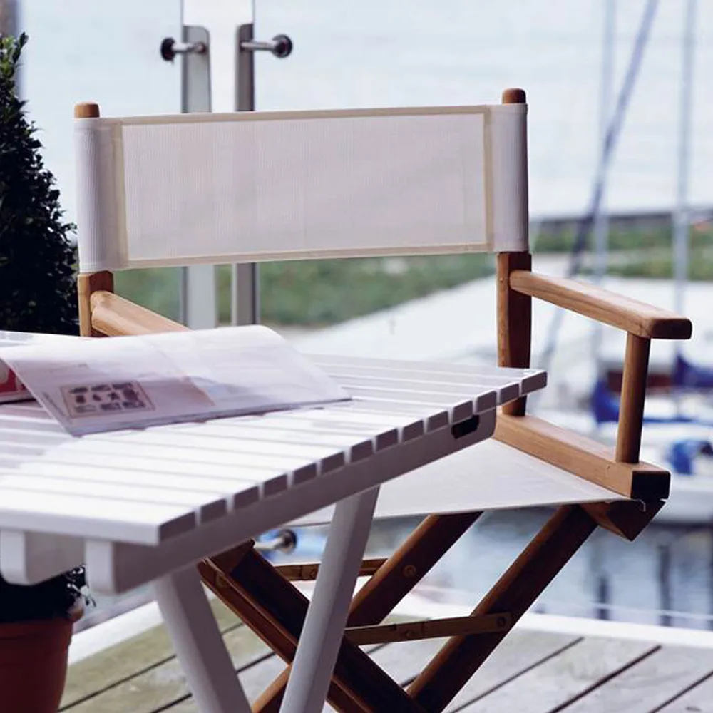Director's Chair, Vit, teakstativ Fritz Hansen