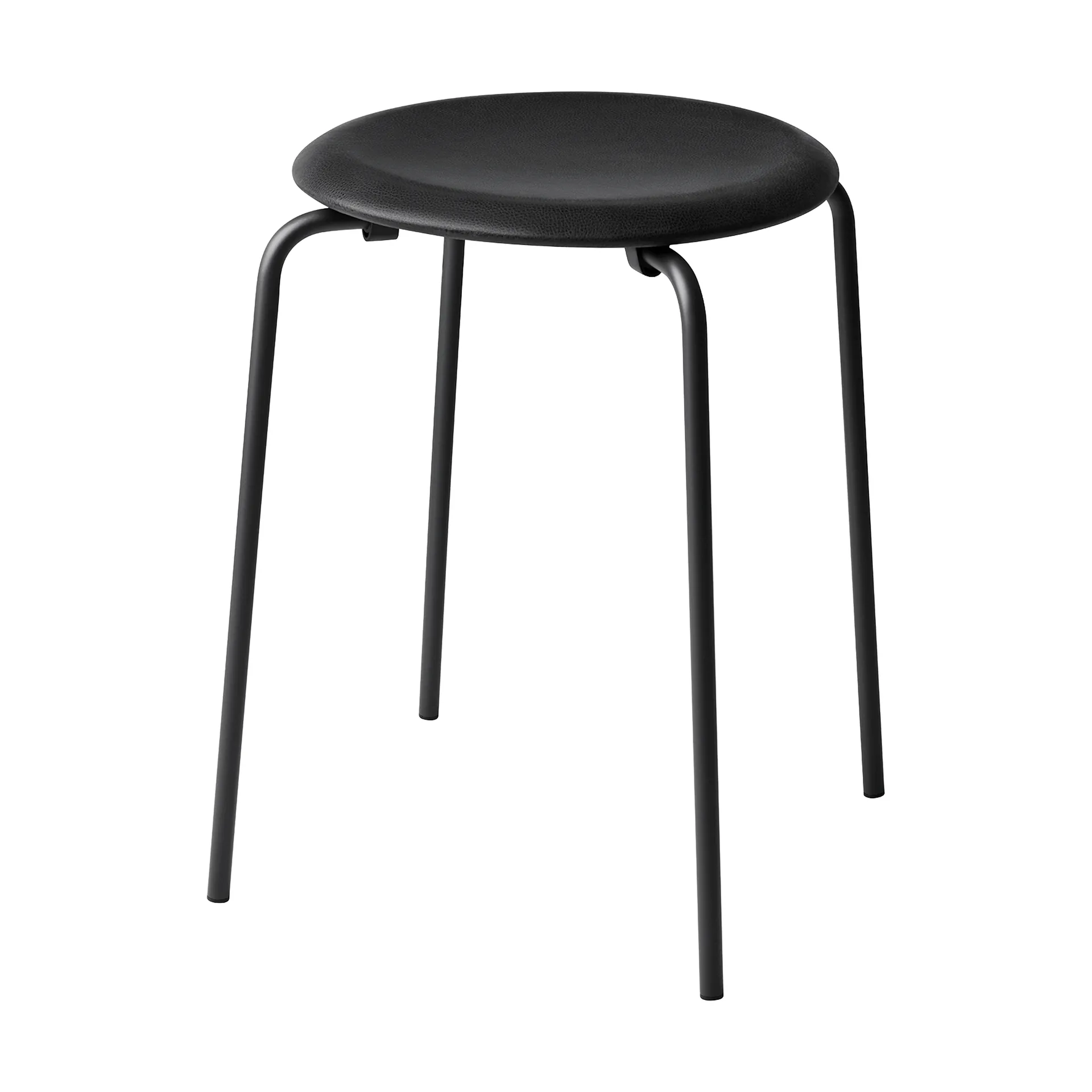 Dot pall läder, Essential black-matt black Fritz Hansen