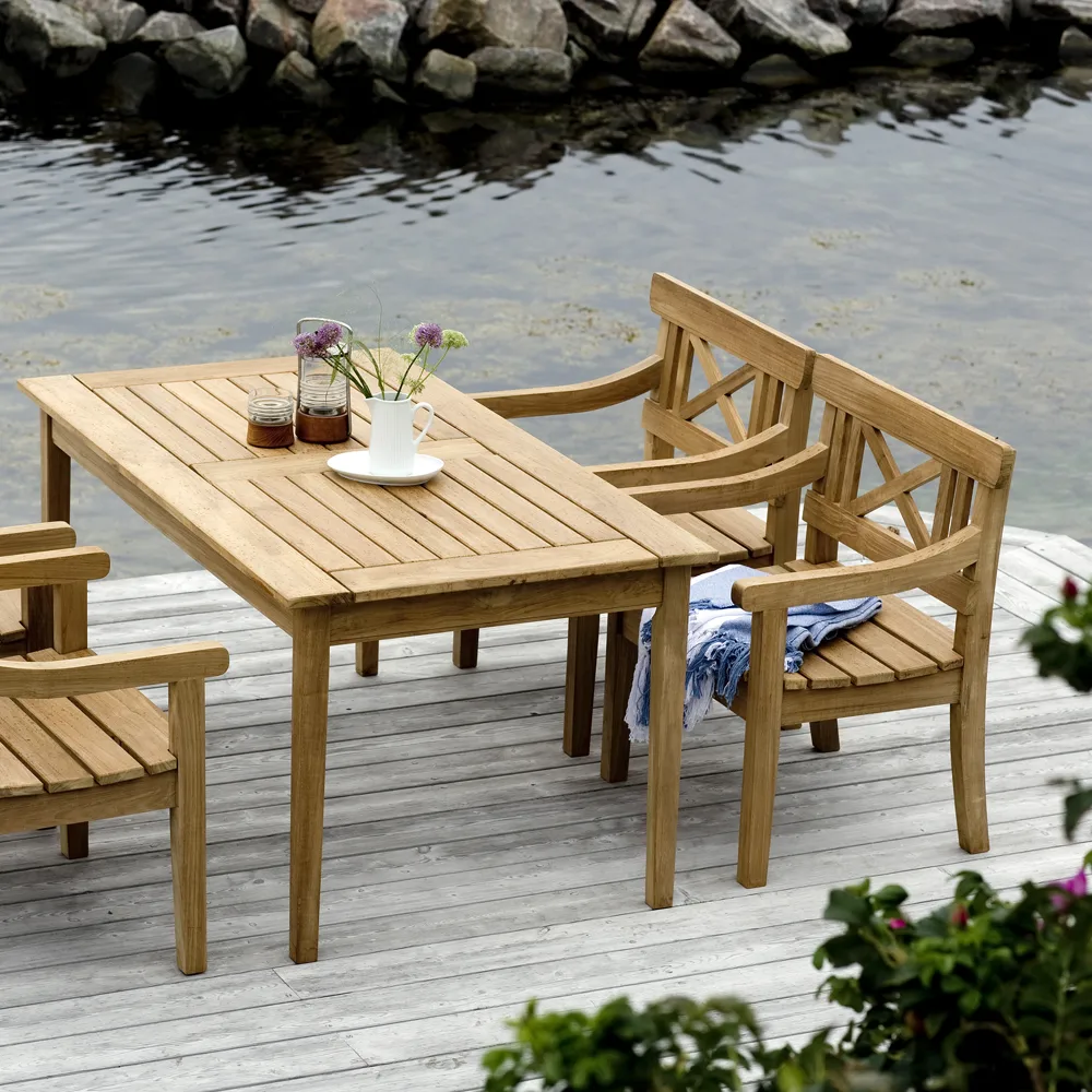 Drachmann bord, teak, 190 Fritz Hansen