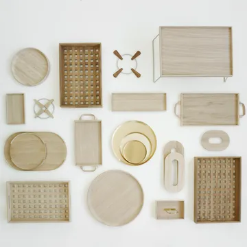 Fionia bricka 36x52 cm - Teak - Fritz Hansen