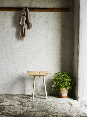 Georg läderdyna med rem till pall/barstol - Beige-brun - Fritz Hansen