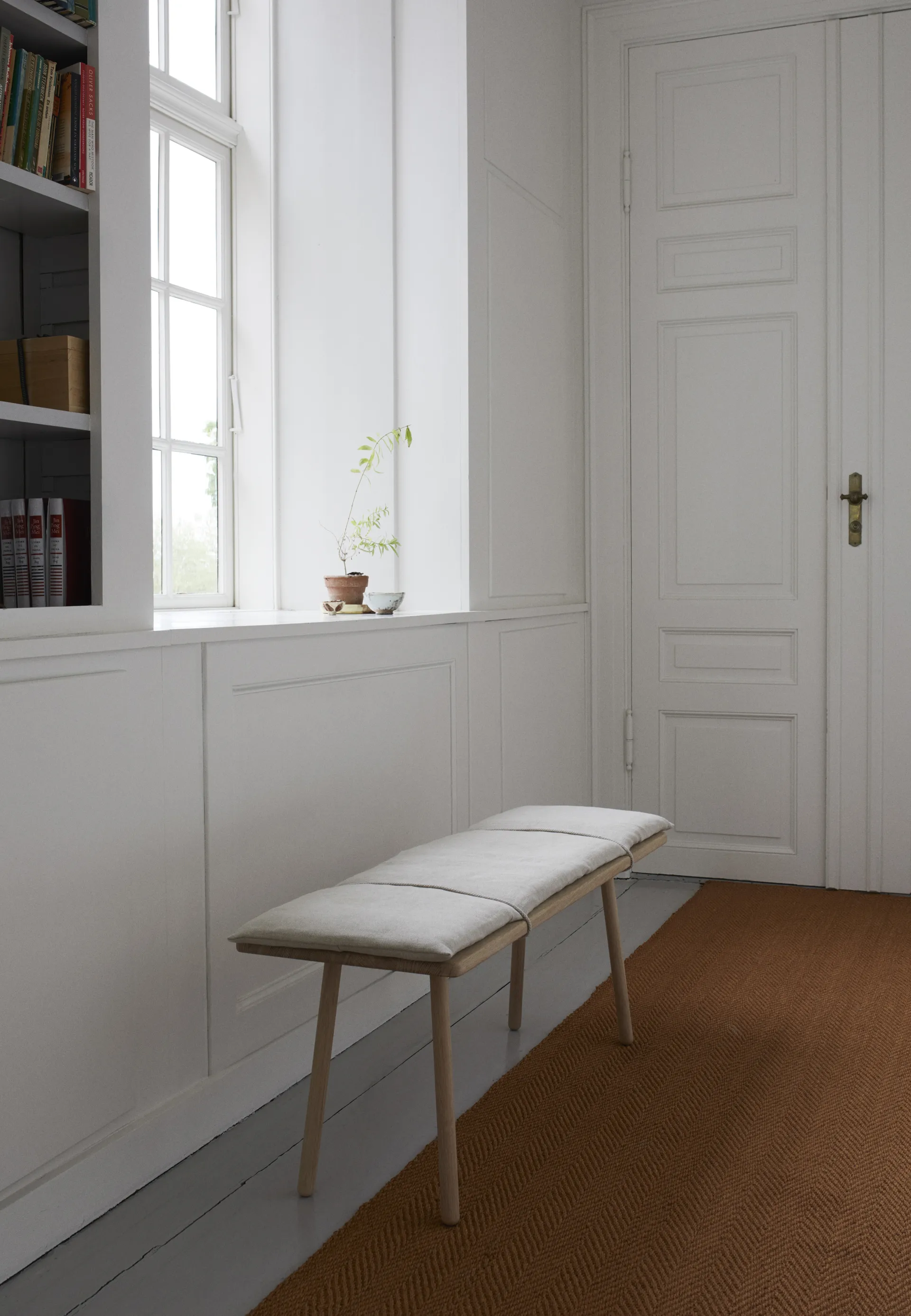 Georg linnedyna med rem till bänk, Beige Fritz Hansen