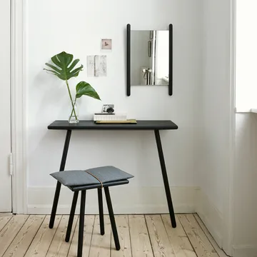 Georg pall - Linen, ek obehandlad, inkl. dyna i linne - Fritz Hansen