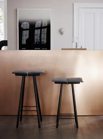 Georg ulldyna med rem till pall/barstol - Ljusgrå-natur - Fritz Hansen