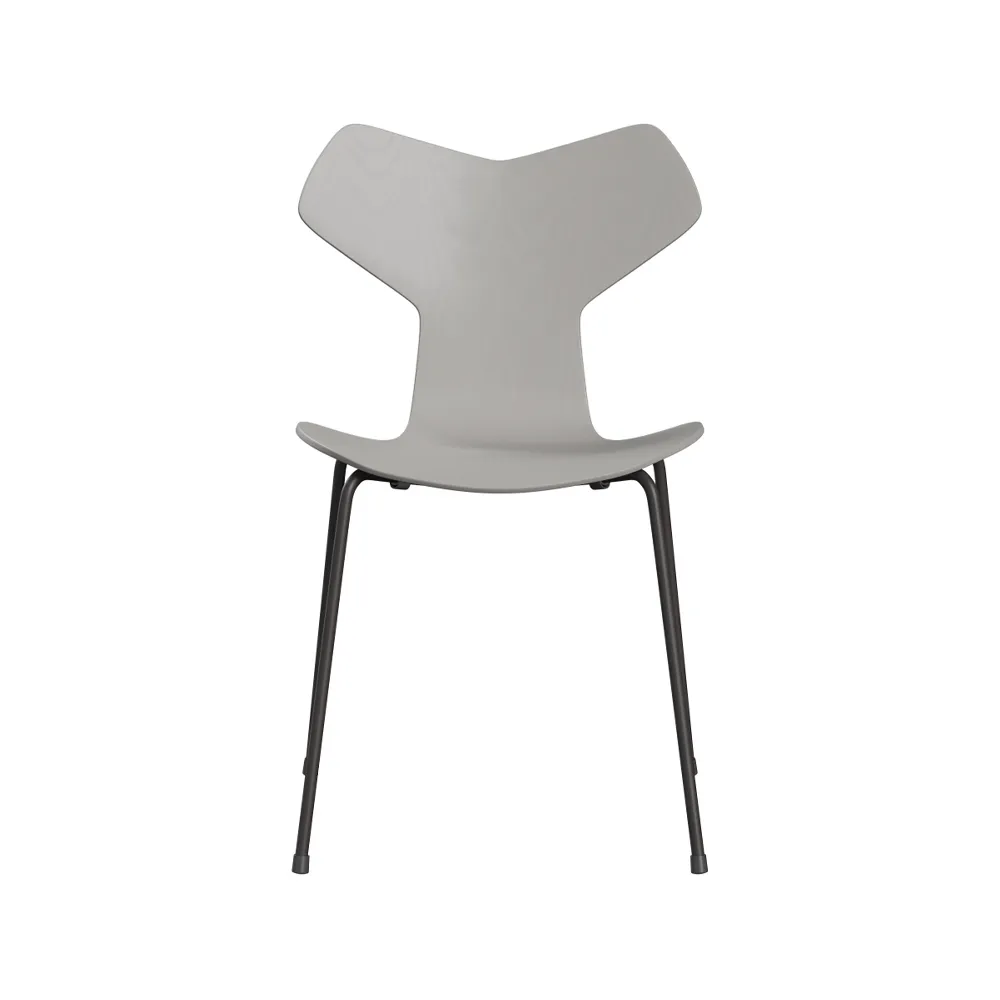 Grand Prix 3130 stol, Nine grey-målad ask-grafitgrått stativ Fritz Hansen